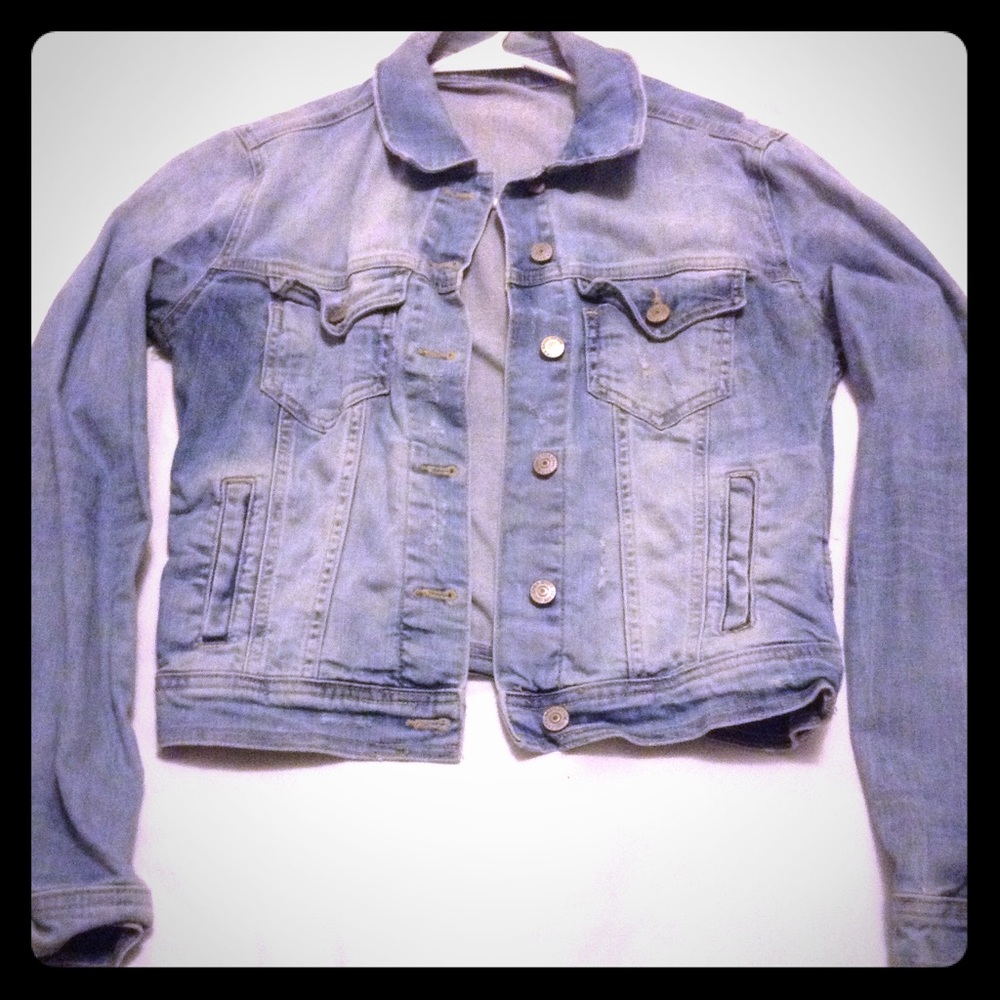 Zara jean jacket, L